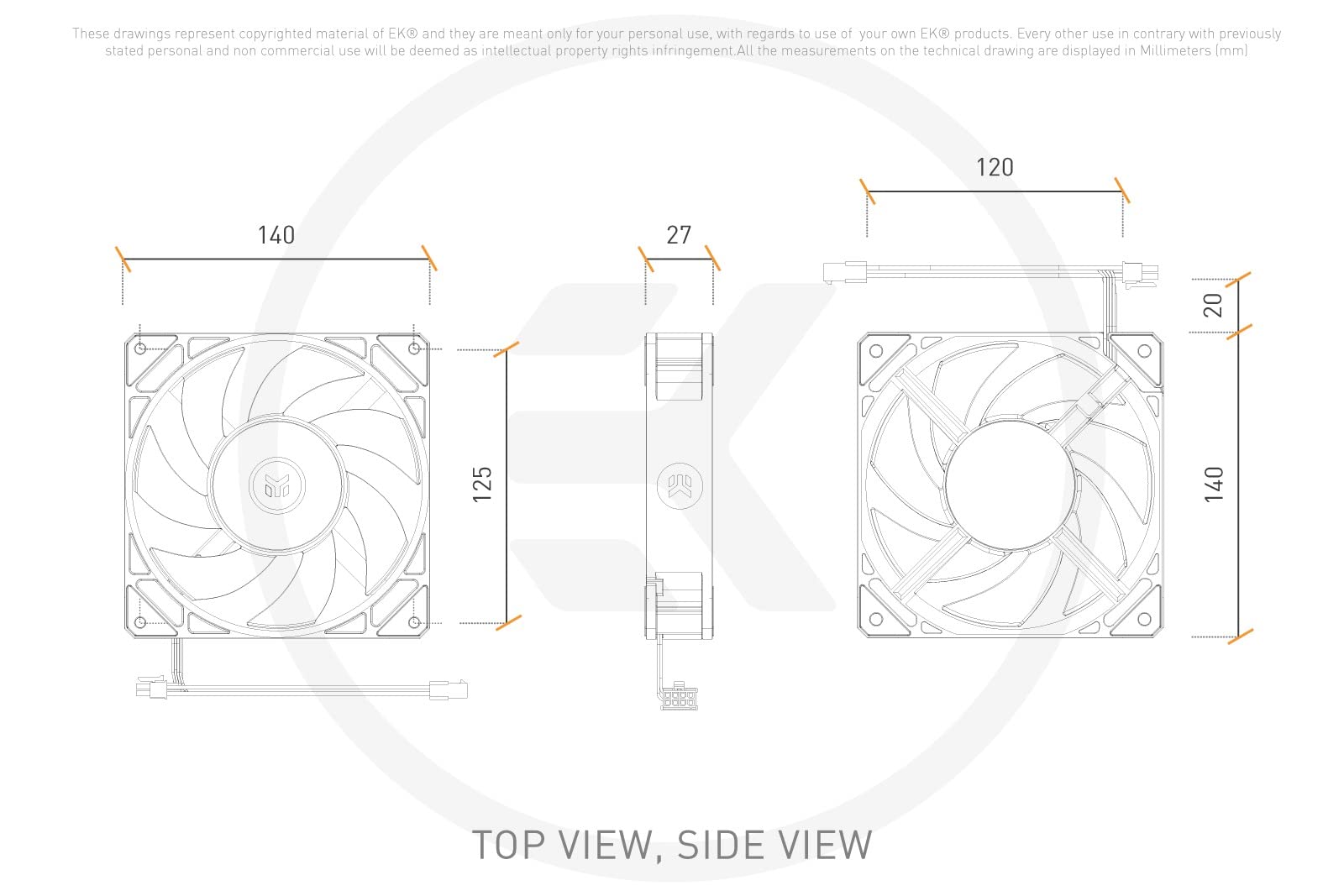 EK Loop Fan FPT 140 D-RGB 600-2000 BK 3831109897621