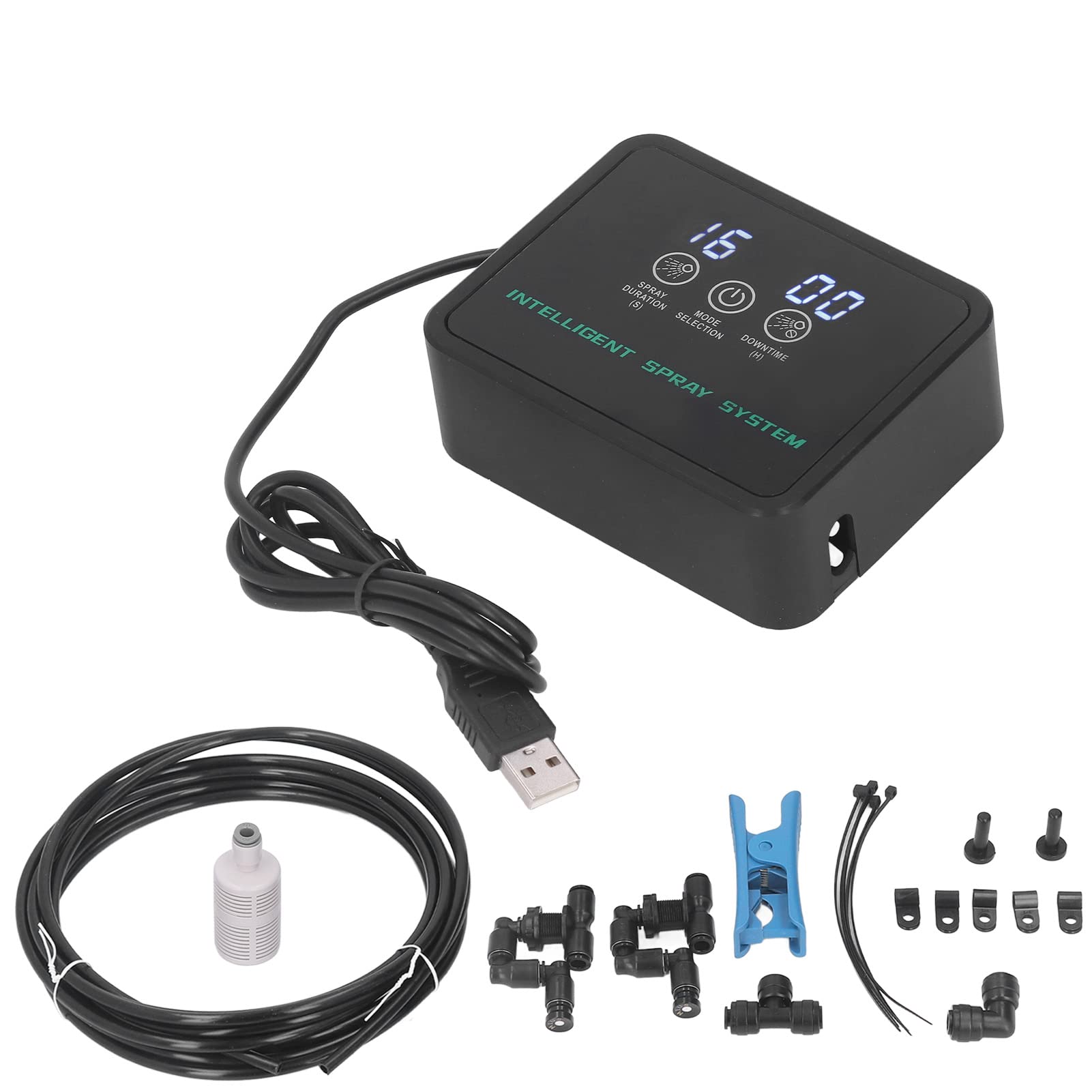 CHICIRIS Reptile Humidifier Spray System, Smart Reptile Mister Automatic Misting System with Timer and Adjustable Spray Nozzles for Terrariums