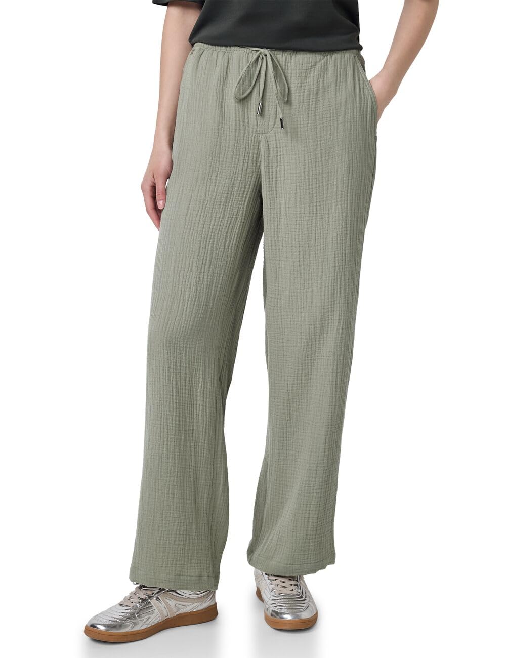 Street One Studio Damen Musselin Wide Leg Hose F378706