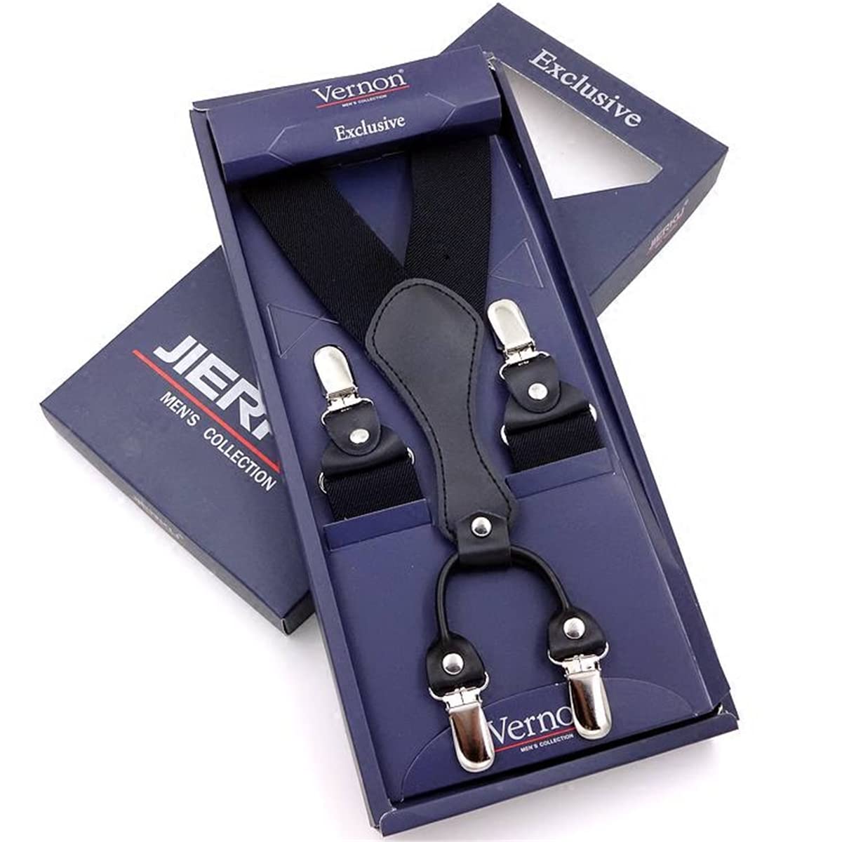 Bretelle da Uomo, Bretelle for Uomo - Elastiche Regolabili da 1,4 Pollici di Larghezza a Forma Y for Donna con Clip Resistenti