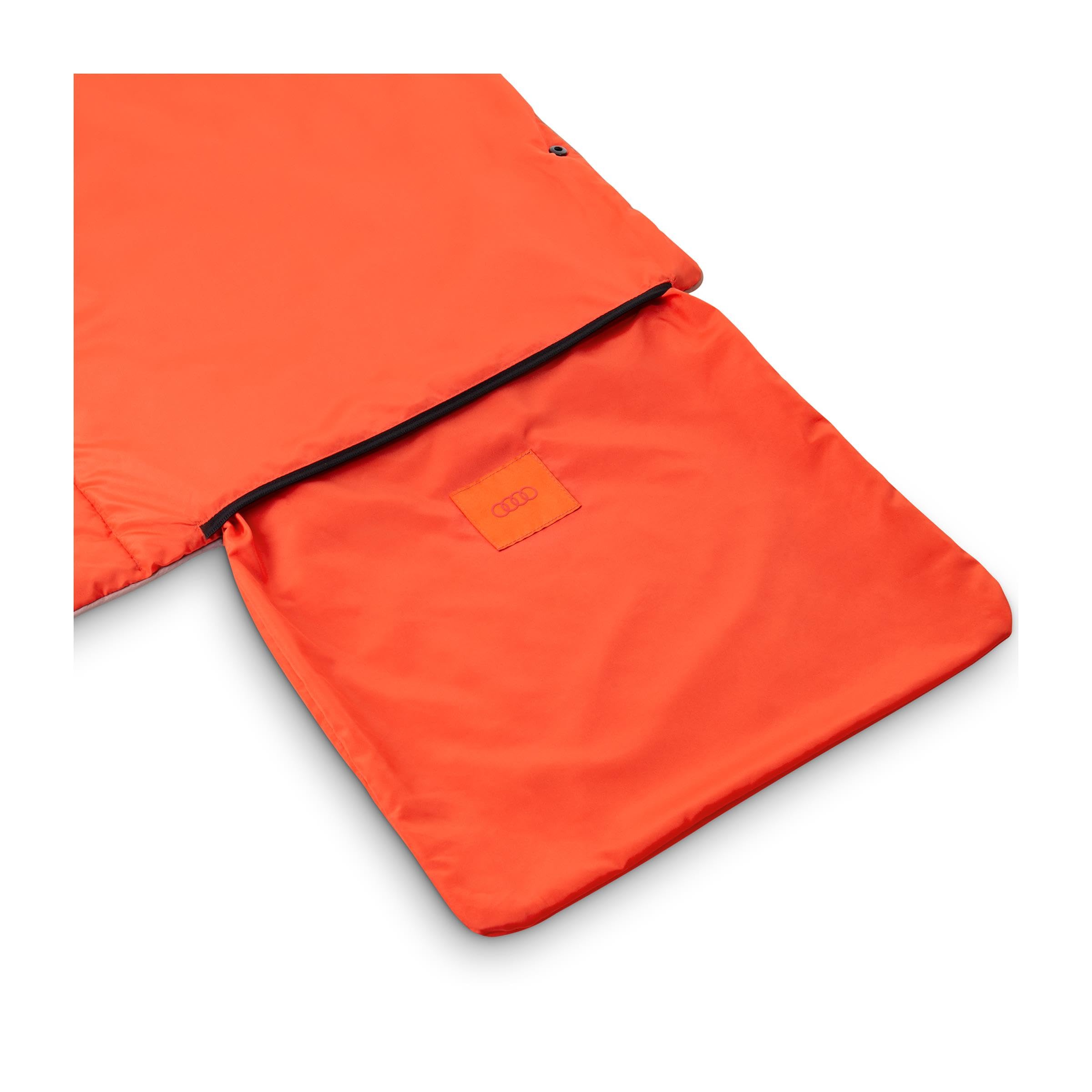 Audi 3292400300 Couverture d'extérieur Fonctionnelle avec Logo à Anneaux et imprimé Manifesto Orange/Marron