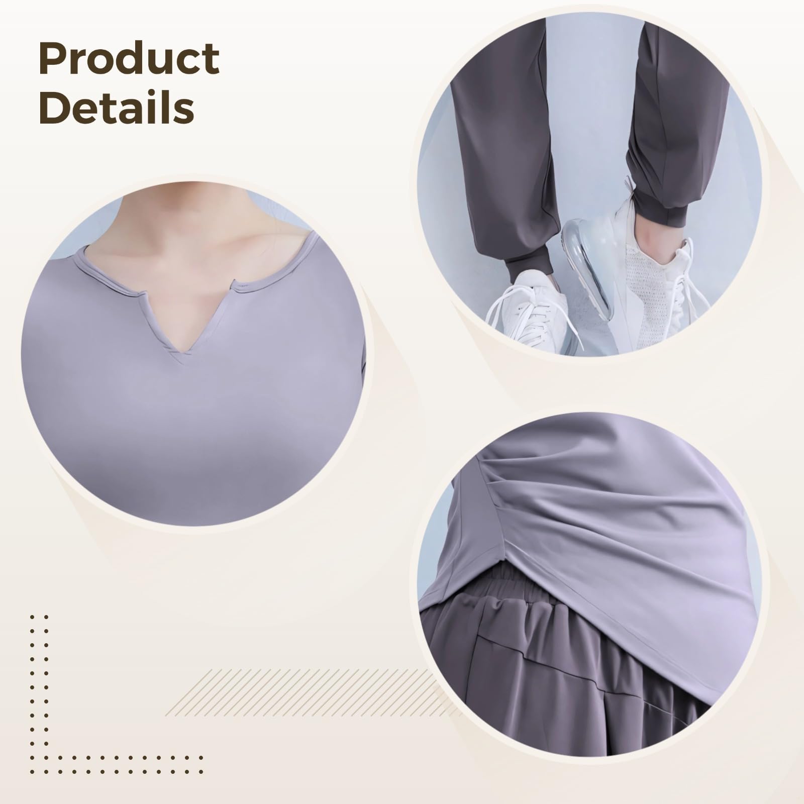 Set da allenamento da donna XXL, include canottiera, maglietta con orlo a nodo e pantaloni a vita alta per 135-150, abbigliamento sportivo ad asciugatura rapida,
