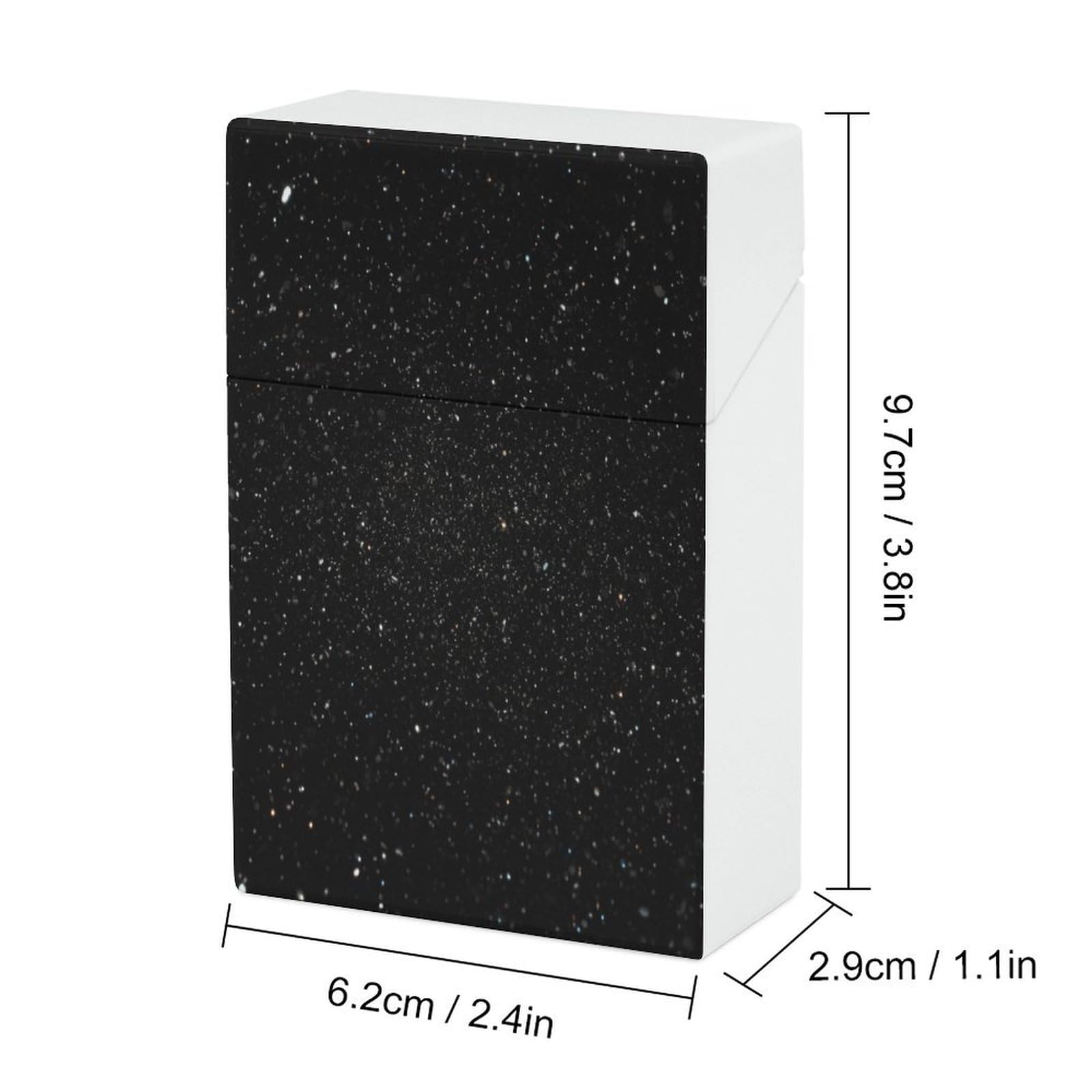 plastic glitter cigarette case Transparent Case, Portable Pocket Size Shimmer Powder Cigarette Storage Box, Hard Cigarette Storage Holder, Fashion Unisex Hard Plastic Size Details HUMWE Bling Rhinestone Crystal Lighter