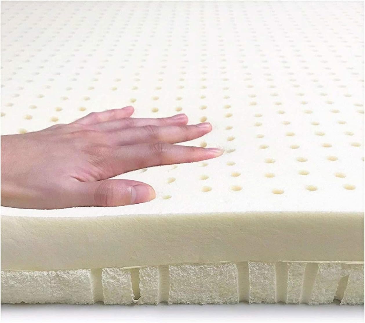 ORGANIC TEXTILES Dual Zone (Firm/Soft) GOLS Certified Latex Mattress Topper for Baby with GOTS Certified Tencel Cover - 3" Standard (52"x28")