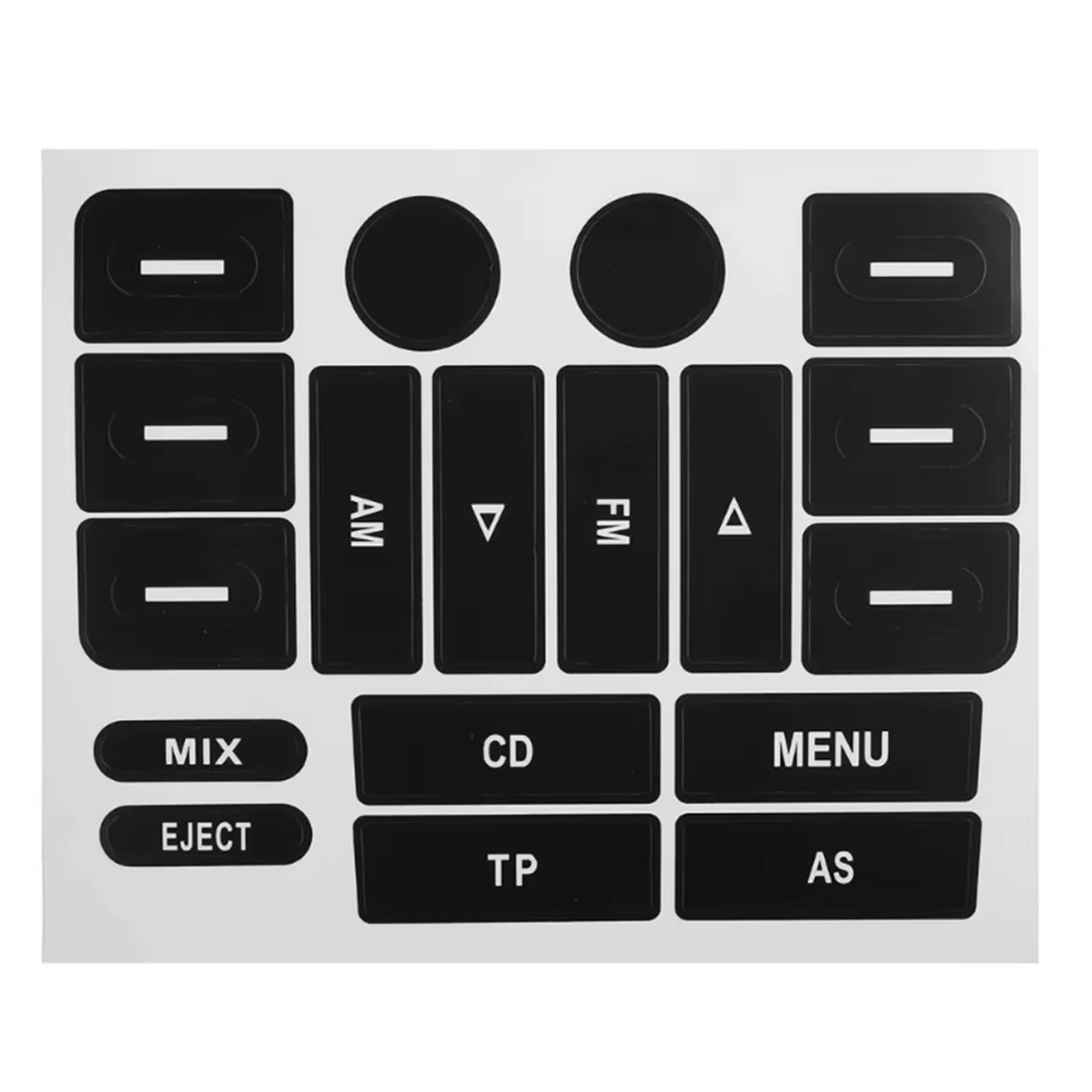 Auto Button Sticker Compatible with VW for Golf for MK5 Knobs Repair Sticker Worn Button Car Stickers Decals Replacement Accessories
