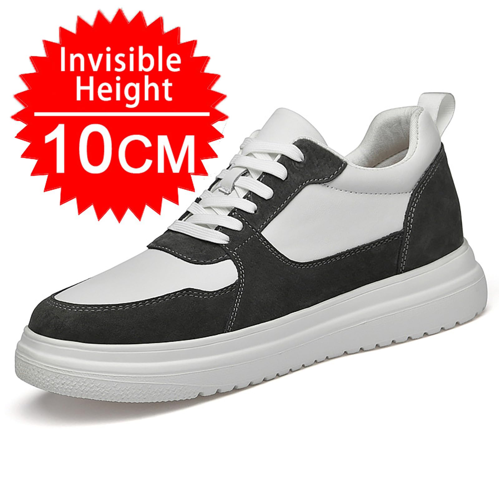 Generisch Buty męskie z podwyższeniami, uniseks, z regulacją wysokości, luźne, antypoślizgowe, oddychające buty sportowe z podwyższeniami, buty sznurowane