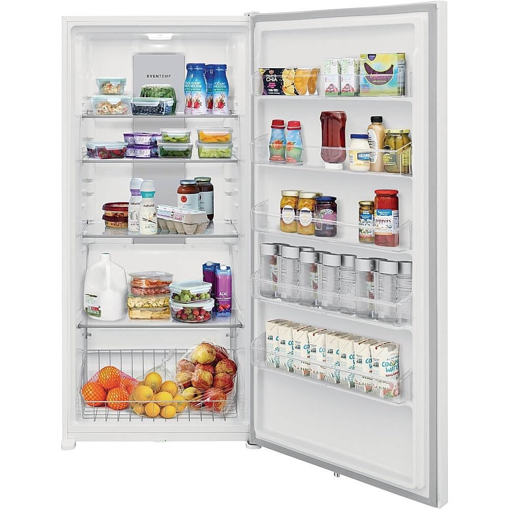 Frigidaire Frae2024a 33 Inch Wide 20 Cu. Ft. Energy Star Certified All Fridge Refrigerator With Eventemp™ Cooling System - White on Fridge.com - View 5