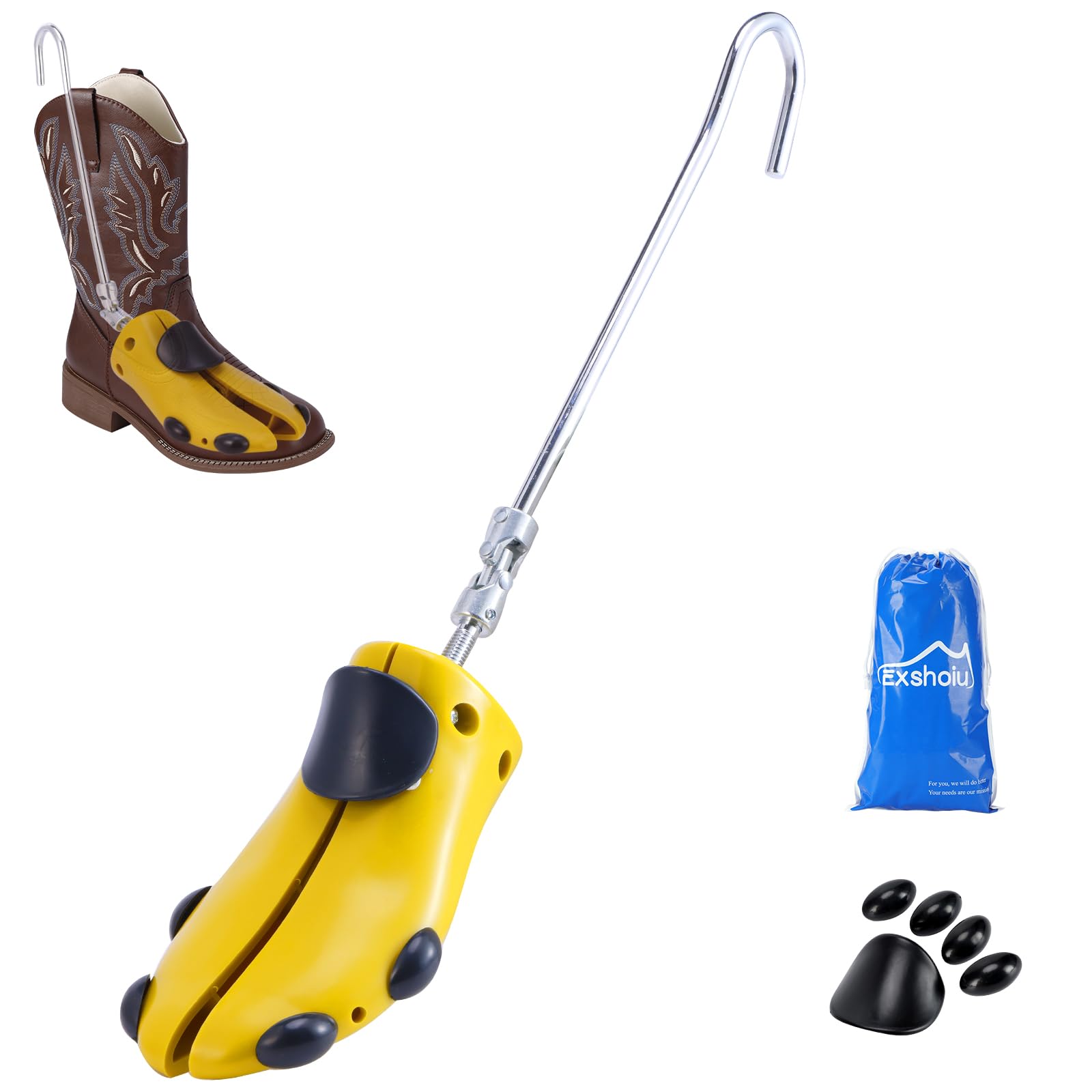 Boot Stretcher Men Women, Leather Shoe Stretcher for Thick Feet and Wide Feet, Adjustable Boot Widener Expander