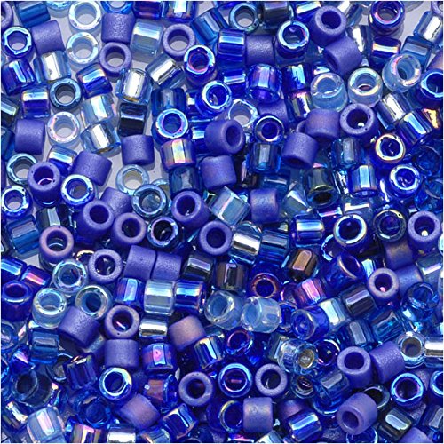 MIYUKI Delica Mix Perline 11/0 Toni Blu 7,2 Grammi