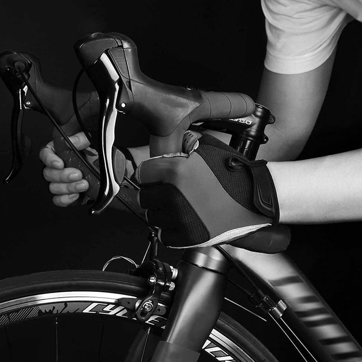 Rękawiczki rowerowe pół palca rękawice gimnastyczne trening półpalec rękawiczki rowerowe jazda na rowerze, rękawiczki na pół palce, rower górski spinning, amortyzacja wstrząsów sprzęt sportowy na świeżym powietrzu nadaje się do rowerów szosowych i sportow