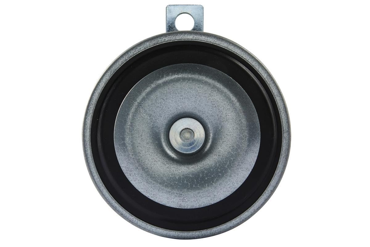 HELLA Klakson - B36 - 48V - 105dB(A) - Zakres częstotliwości: 335Hz - Sygnał niski - elektryczny - ECE - Kolor obudowy: szary - Złącze wtykowe płaskie - Ilość: 1 - 3BA 002 768-771