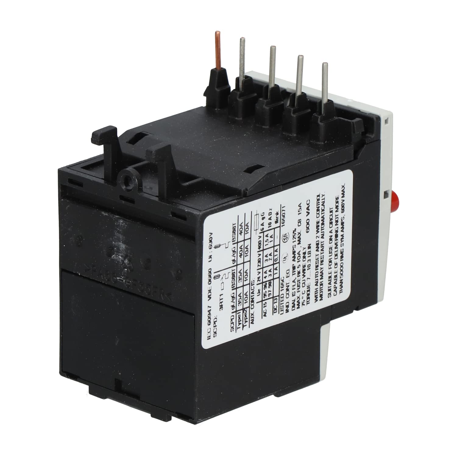 Siemens – Relais sovraccarico termico 3ru11 S00 2,5 A