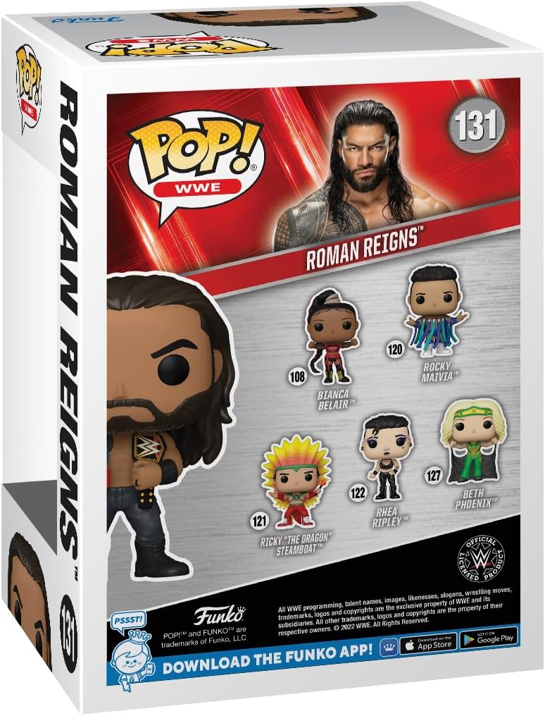 Funko POP! WWE: Roman Reigns with Belts Martinique Ubuy