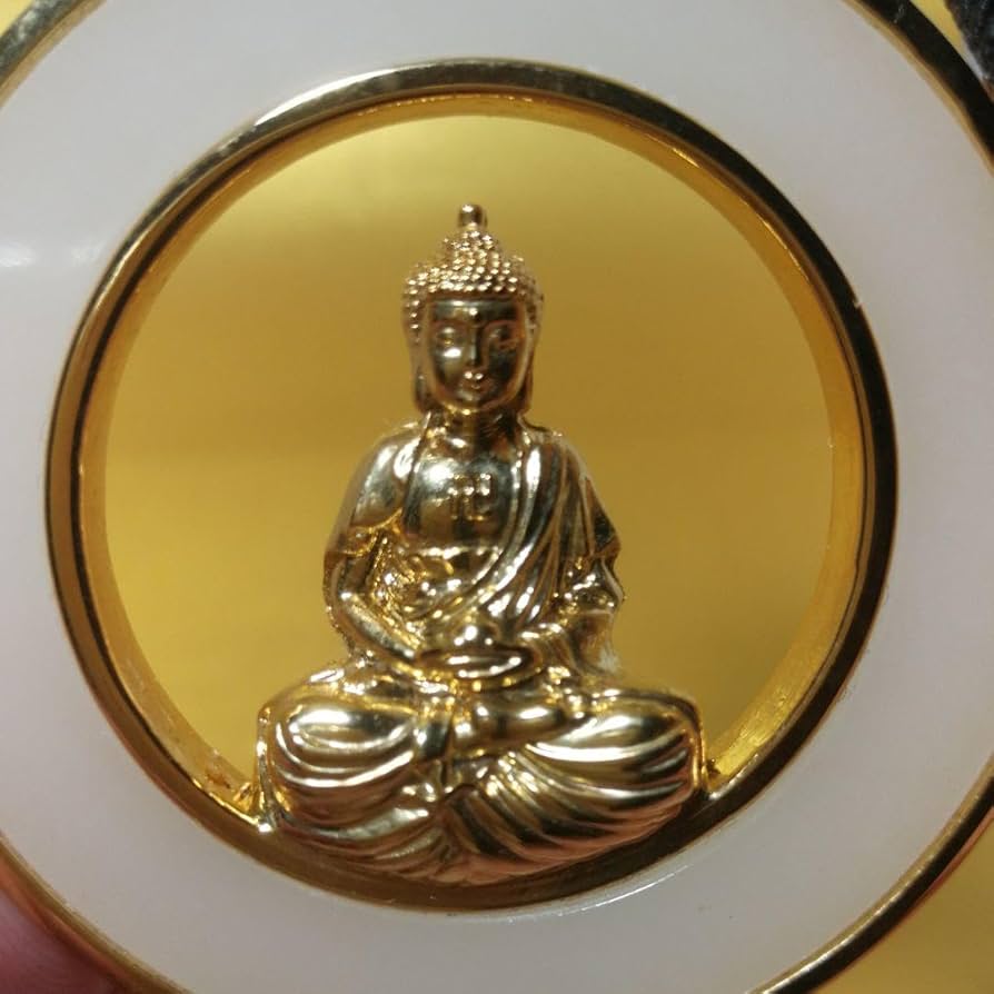 金嵌玉釈迦如来壁掛お守り(整理番号:W104) 金嵌玉釈迦如来壁掛お守り(整理番号:W104)