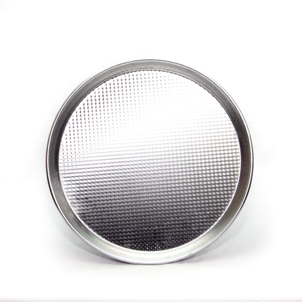 12-Inch Grained Tin Plate Pizza Pan for Oven, Round 12