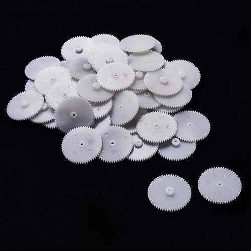 Miniatura 5 de Othmro 50pcs Engranajes de plástico 9 dientes Modelo 092A Reducción engranajes de gusano plástico para RC coche robot motor