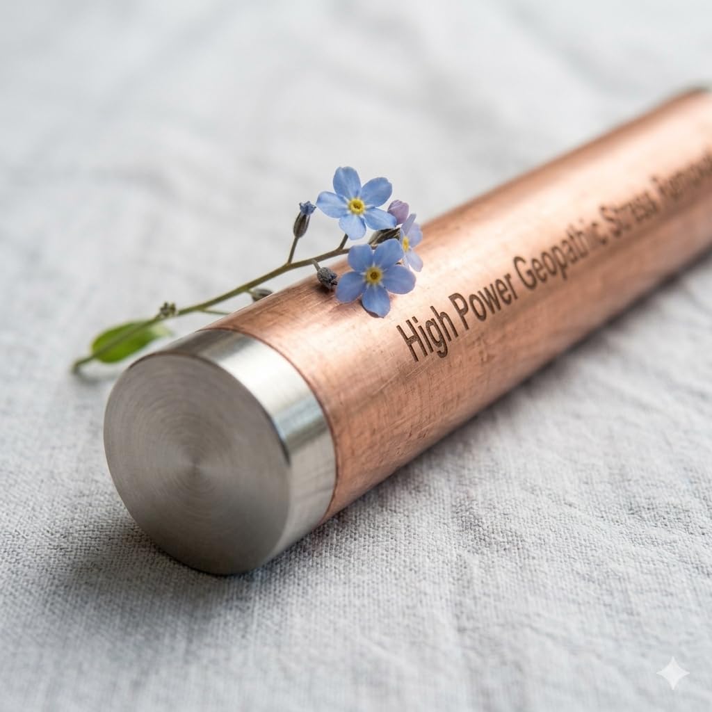 Aura Cleaning Copper Geopathic Stress Neutralizer Rods | Copper Geopathic Stress Removal Rod | for Heals Vastu Dosh (Reddish-Brown 8 inch)-image-37