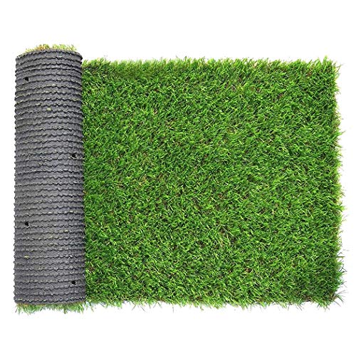 Jinxiaobei Outdoor artificial Realistic Artificial Grass Rug Indoor Outdoor Garden Lawn Landscape Synthetic Turf Mat Premium Artificial Grass Mat Pet Turf Fake Grass for Dogs Green