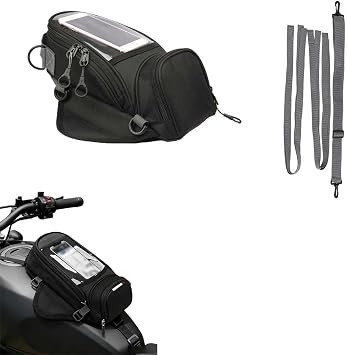 Motorcycle Tank Bag for Royal Enfield Himalayan 450 2025-2026, 5L Large Capacity Touch Screen Saddle Bag Magnetic & Strap Fixed Waterproof