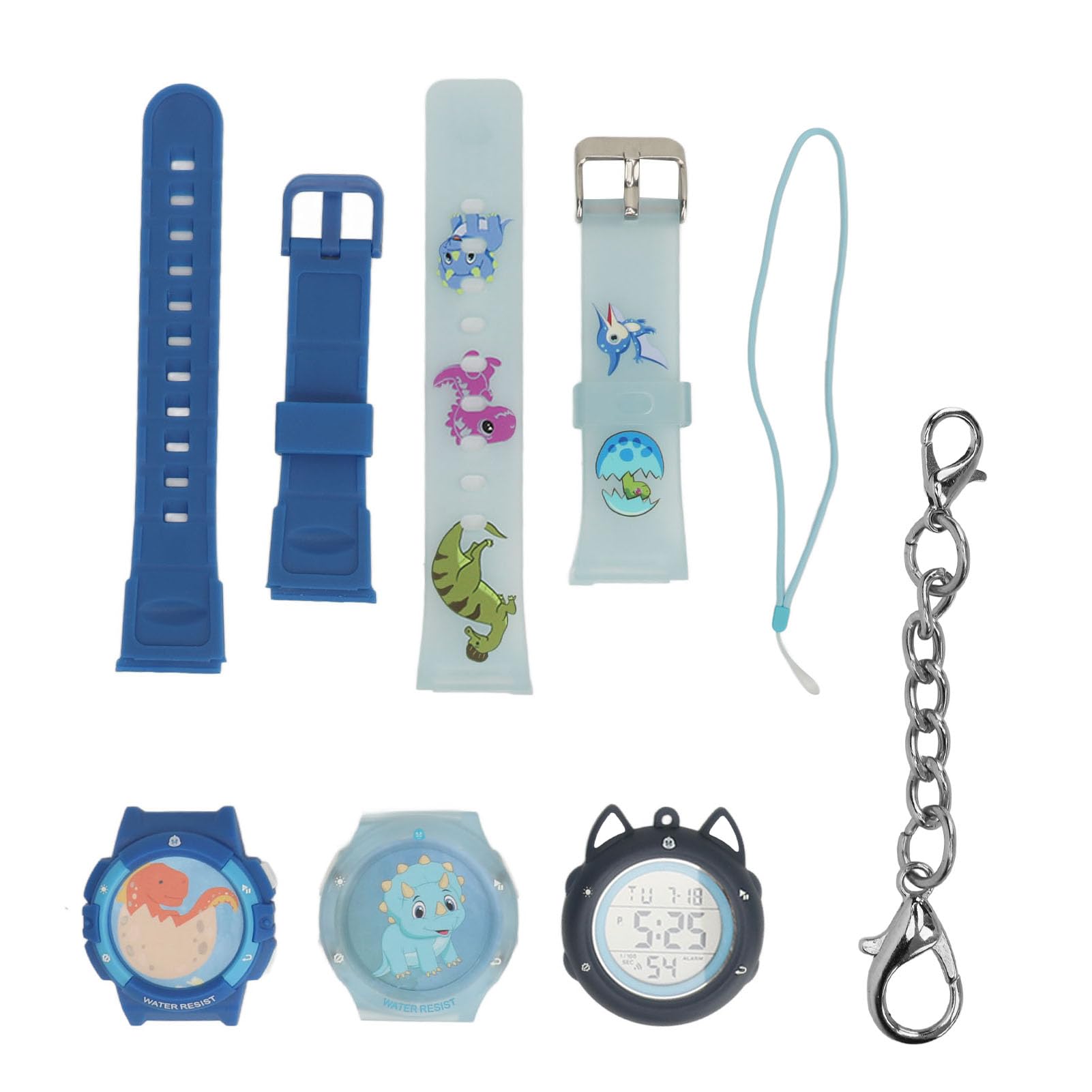 Montre Numérique Multifonctionnelle pour Enfants avec Bracelet Et Boîtier De Rechange, Réveil étanche, Fonctions NFC, Montre pour Garçons, Cadeau