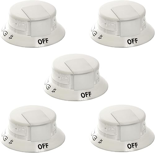 Whole Parts Pomo de control de quemador de estufa # 318569904 - Reemplazo y compatible con algunas gamas Frigidaire y Electrolux