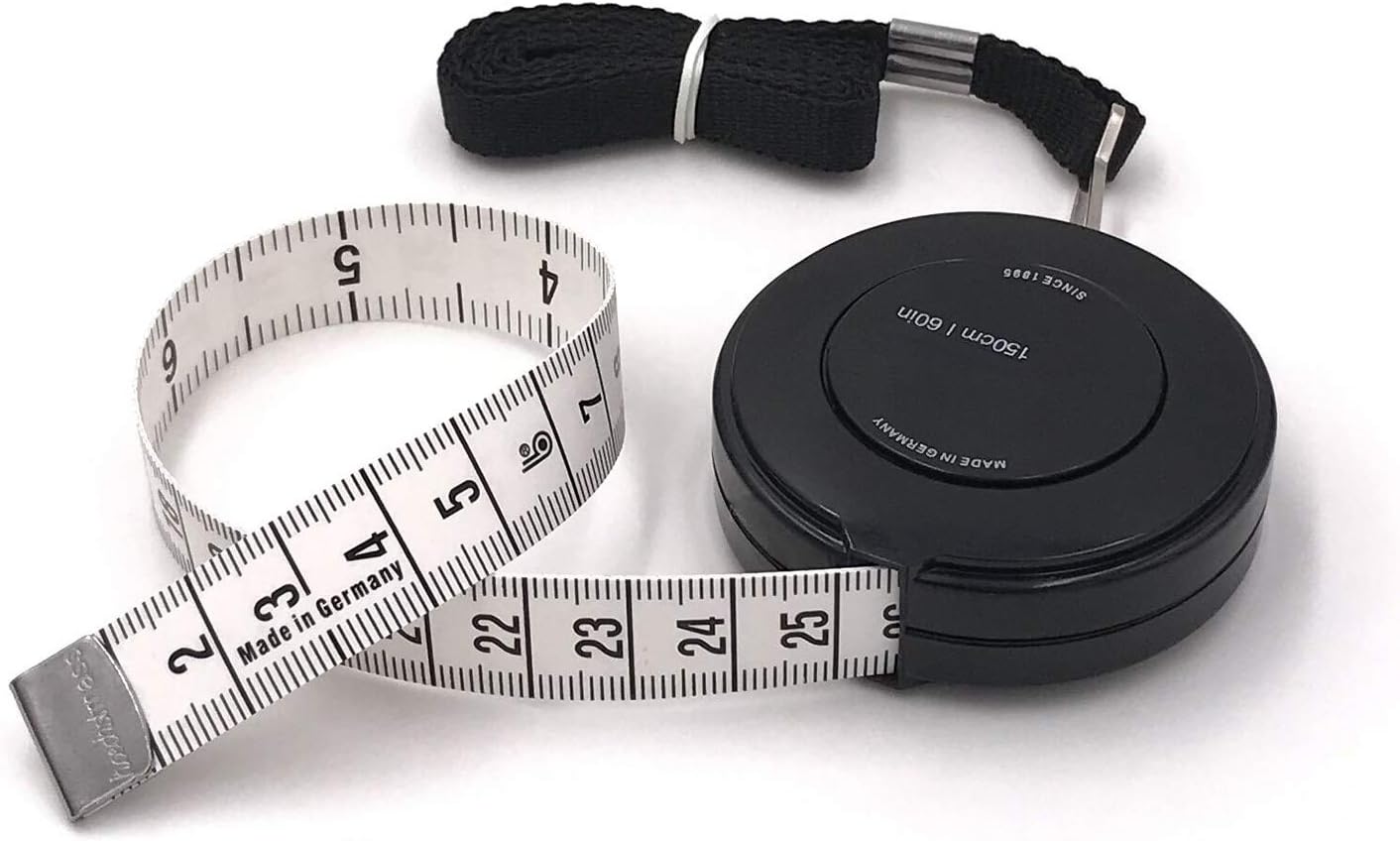 FEELCAT - Newest and Best Version - Tape Measure Retractable Measuring Tape for Cloth Body Measuring Tape and The Dual Sided Tape Measure for Sewing Tailor Fabric Measuring Tape (Black Retractable)