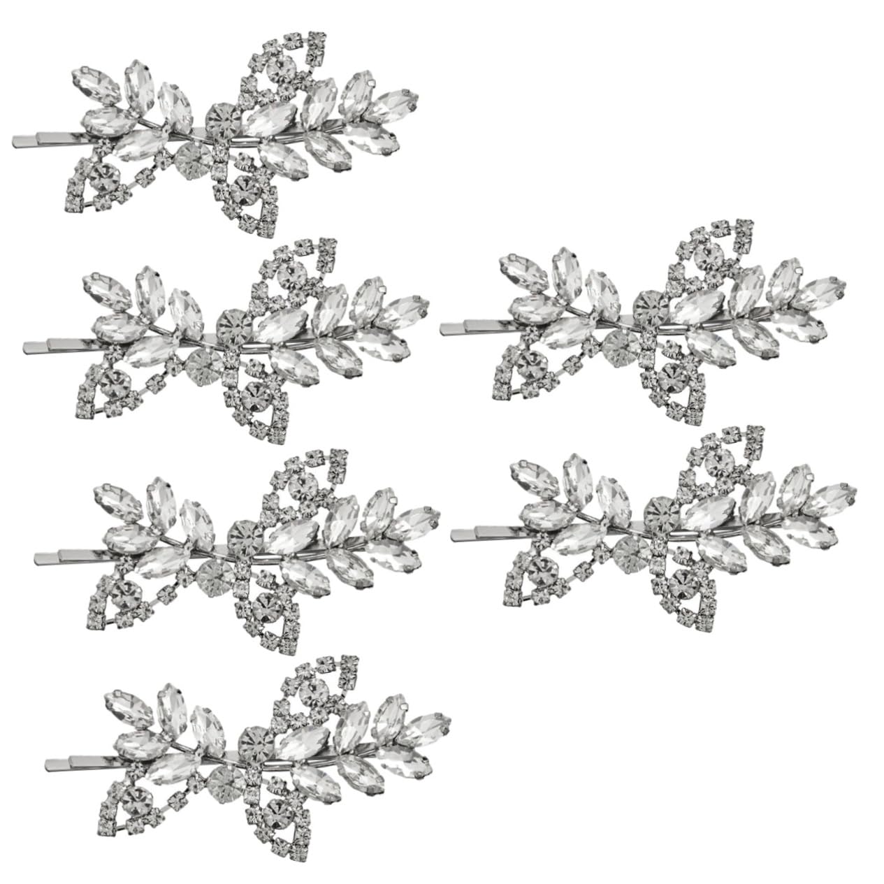 FRCOLOR 6stücke Haarklammern Mit Strass Design Haarschmuck Für Damen Für Freizeit Und Besondere Anlässe Bequem Und Rutschfest Für Kurze Und Lange Haare