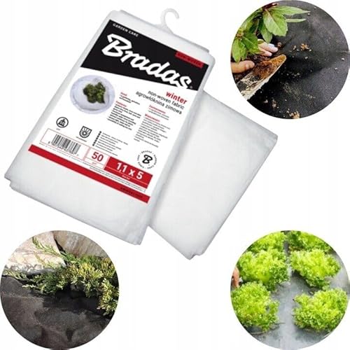 B2C Frost Protection Garden Fleece Plant Winter Fall Spring Cover Crop trees 6 SIZE Winter and Spring (1.1m x 5m, Spring - 17 GSM)