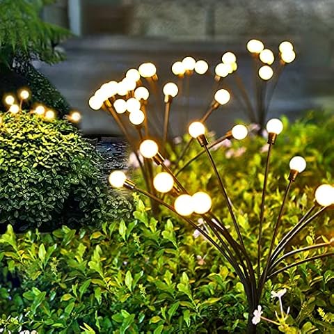 Arily Solar Powered Firefly Lights Outdoor 10 Pack Solar Firefly Lights Outdoor Waterproof, Firefly Solar Garden Lights Outdoor Starburst Swaying Lights for Yard Patio Pathway Decoration… Cover
