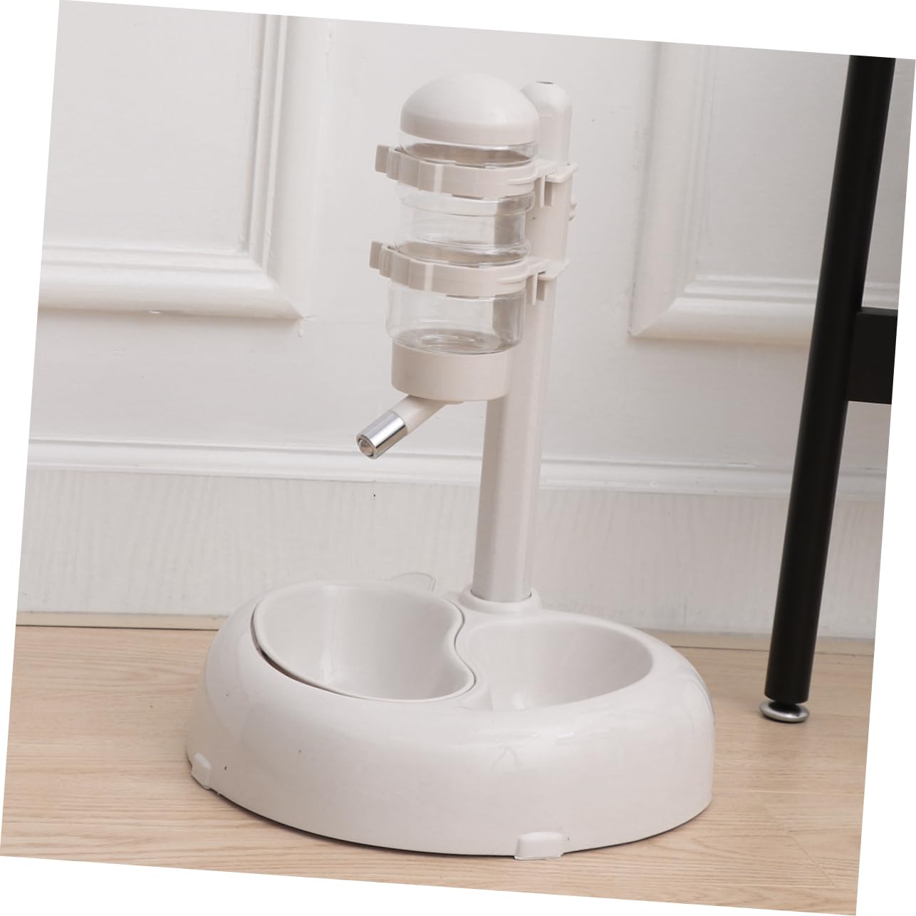 Beavorty Fontanella Per Animali Domestici Sospesa Bianca, Distributore Automatico Acqua Per Cani e Gatti, Design Antiscivolo Con Erogazione Automatica, Facile Da Smontare e Pulire Per Uso Quotidiano
