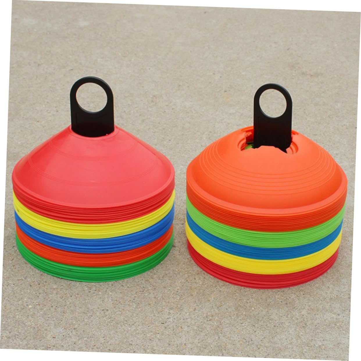 VANZACK 2sets Football Training Cone Holder Foam Cones Storage Rack Soccer Equipment Stand Pp Material Space Saving 8pcs*2