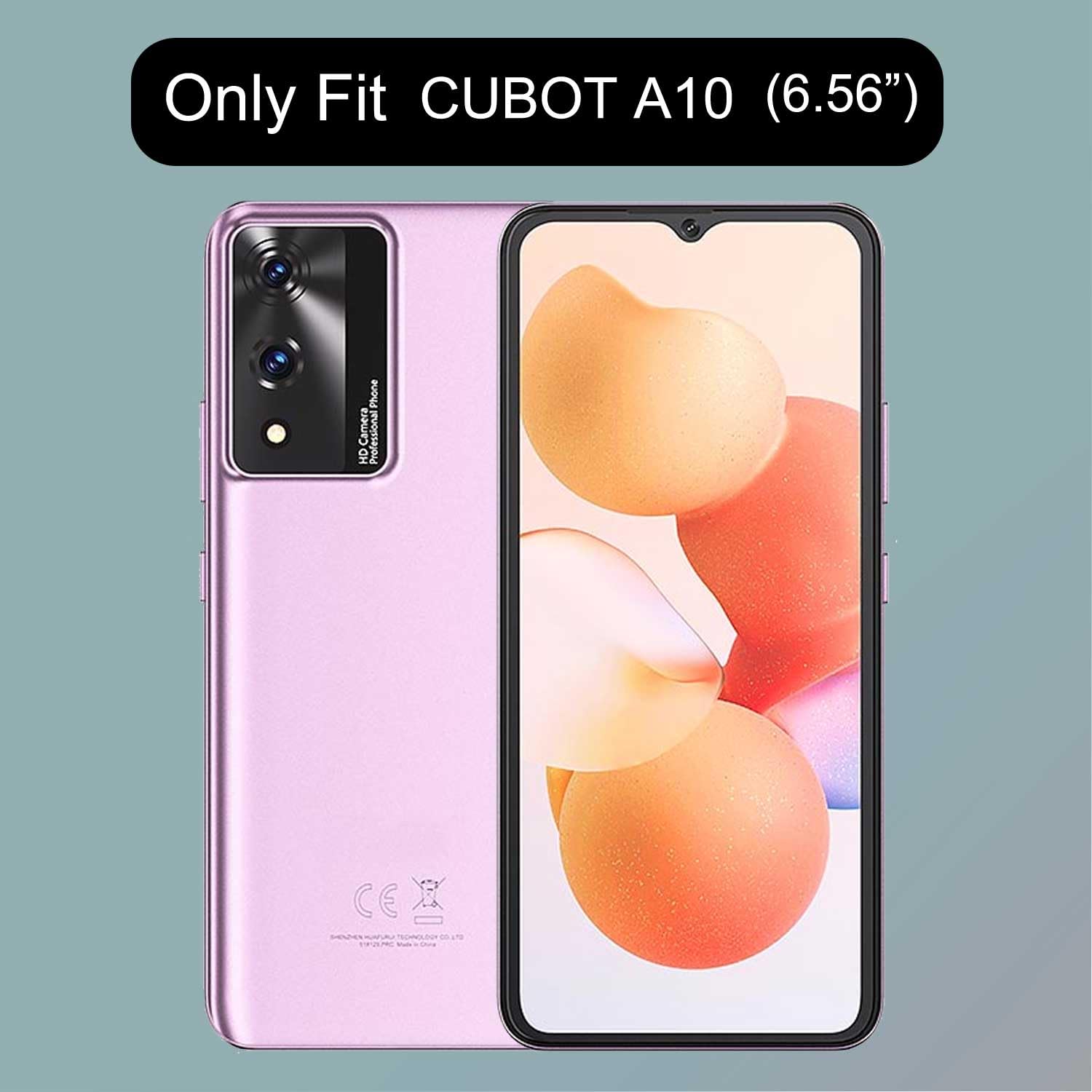 CAXKJE Custodia + Pellicola Vetro Temperato per Cubot A10 | FindTheDeal