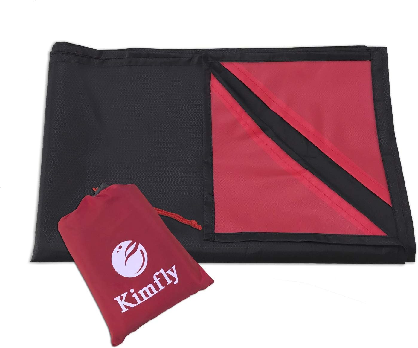Kimfly Beach Blanket, Portable Lightweight Waterproof Sandproof Pocket Picnic Blanket - 140cm x 170cm Large Picnic Mat and for Outdoor Travel Camping Hiking Activities (Blue)