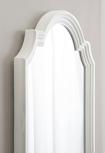 Miniatura 5 de Kate and Laurel Fairbourne - Espejo de pared decorativo tradicional con bordes festoneados acabado envejecido y perfil escalonado 20 x 42 pulgadas