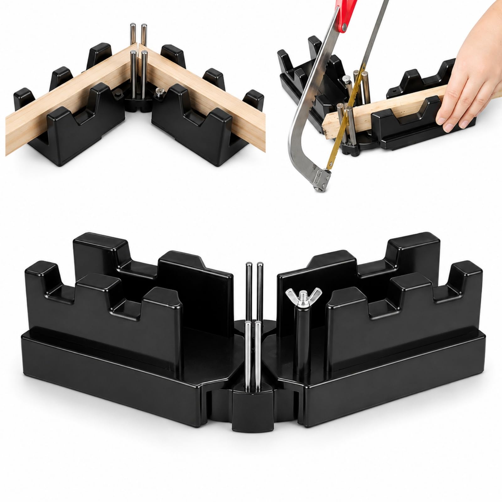 2-in-1 Mitre Block & Bevel Box Tool 85-180° for Woodworking