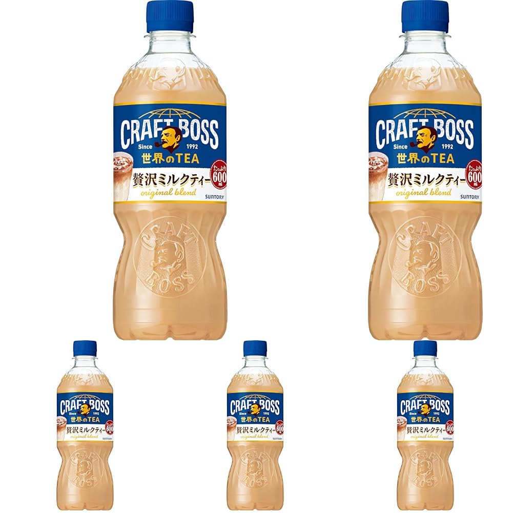 Amazon.co.jp: サントリー クラフトボス ミルクティー 紅茶 600ml (× 5