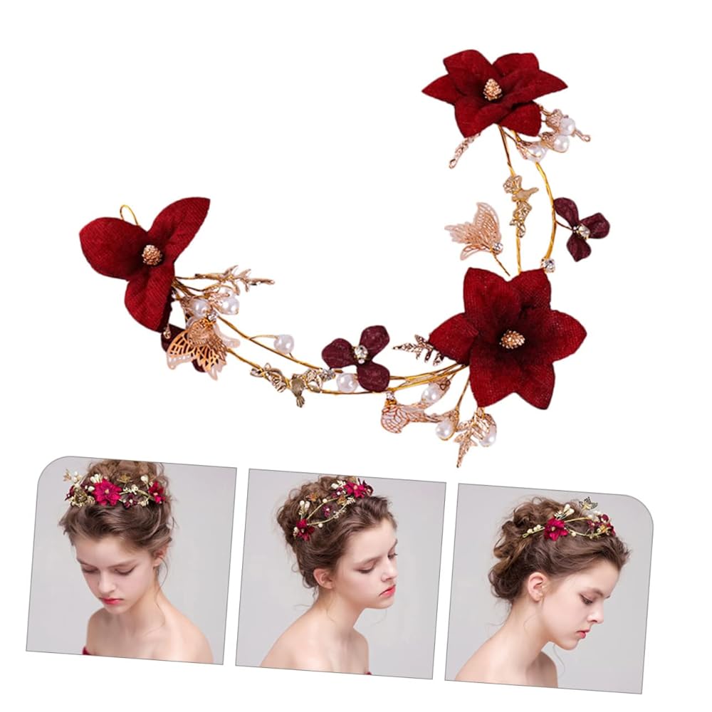 【新品・未使用】TADASHI SHOJI フラワービジューヘッドピース Amazon.co.jp: HOLIDYOYO 赤 フラワー ヘア アクセサリー