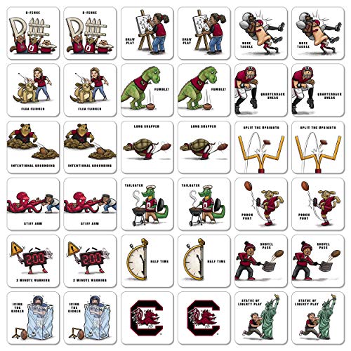Image of YouTheFan NCAA Officially-Licensed Memory Match Game - Humorous, Team-Specific, Original Hand-Drawn Artwork, Fun for the Whole Family, for Fans Young and Old