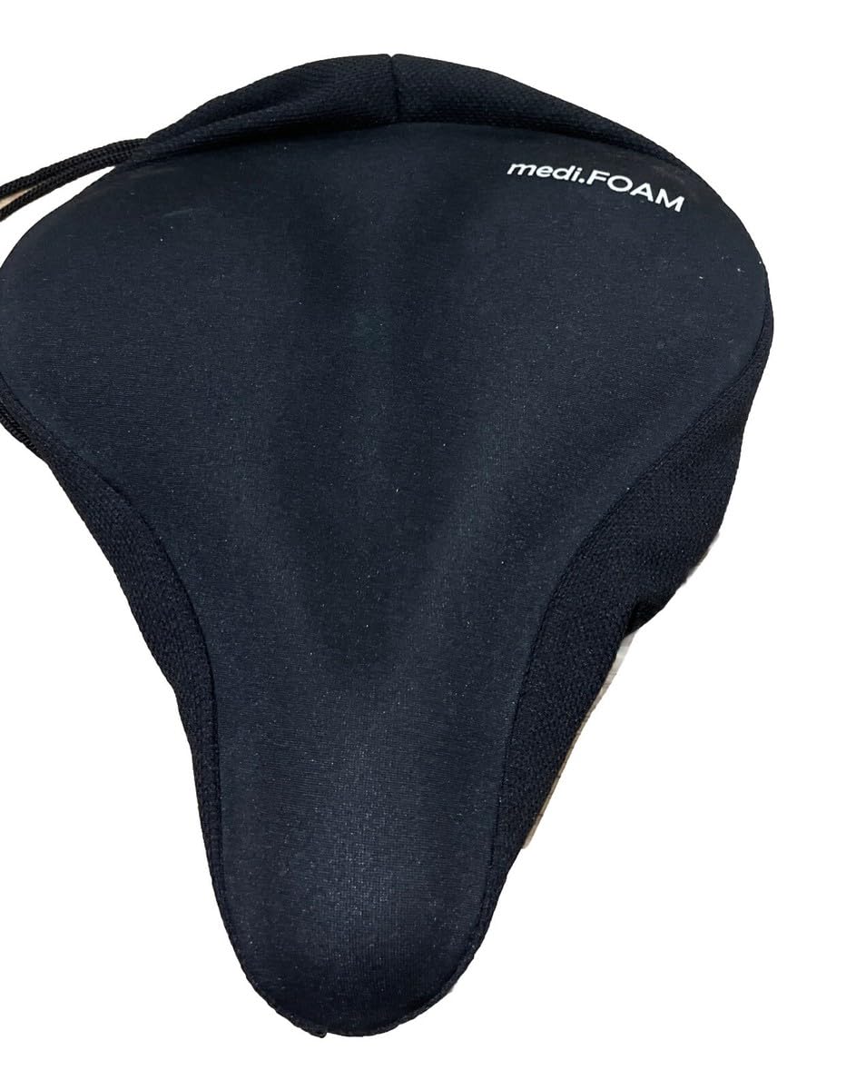 Fischer adult memory foam saddle cover, black, one sise