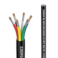 Vista 14 de Cable eléctrico de calibre 14 y 4 conductores, cable de extensión de 4 núcleos 20 pies UL2464 DC 5V/12V/24V/300V, cable de cobre estañado trenzado
