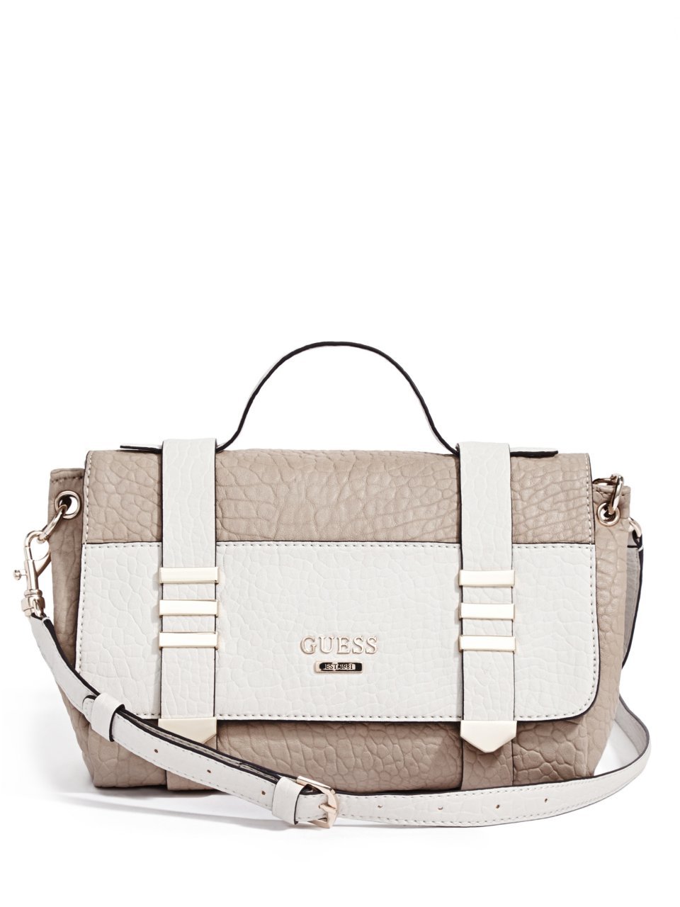 GUESS Women's Western Wild Top-Handle Flap Bag, DESERT MULTI