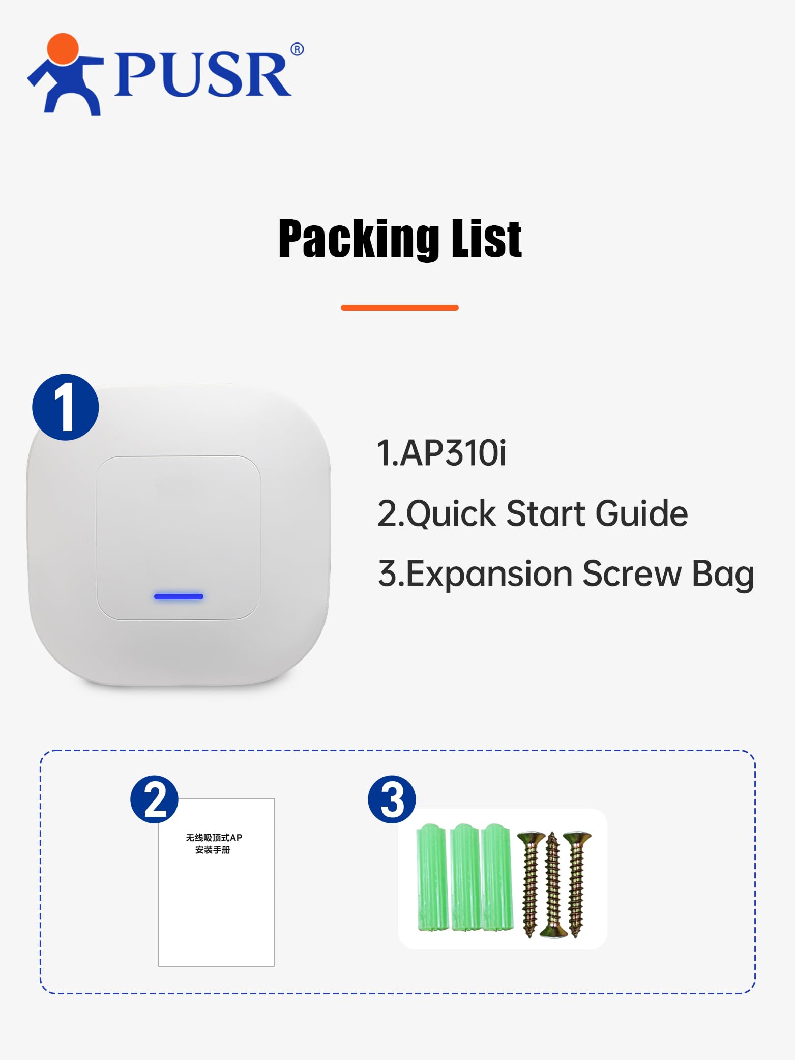 WiFi 6 Soffitto AP Dual Band Wireless Access Point AX3000 Modalità multiple Router, AP e ripetitore Supporto 802.3at PoE Fino a 256 utenti finali USR-AP310i