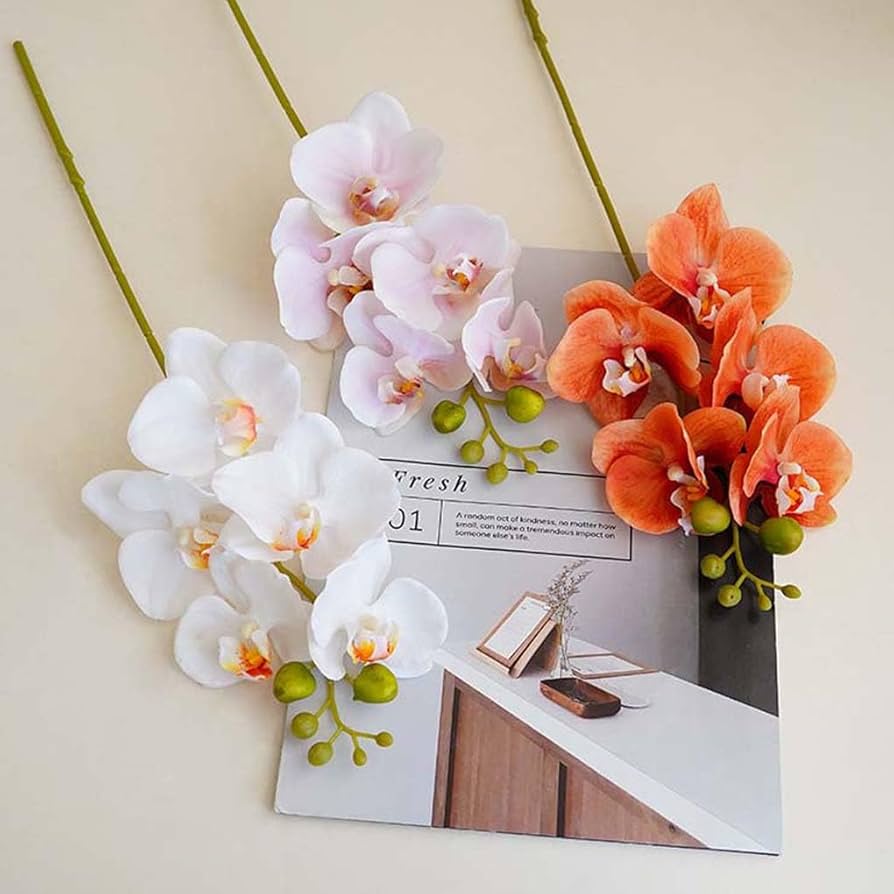 Amazon｜胡蝶蘭 フェイクフラワー 造花 リアル アーティ