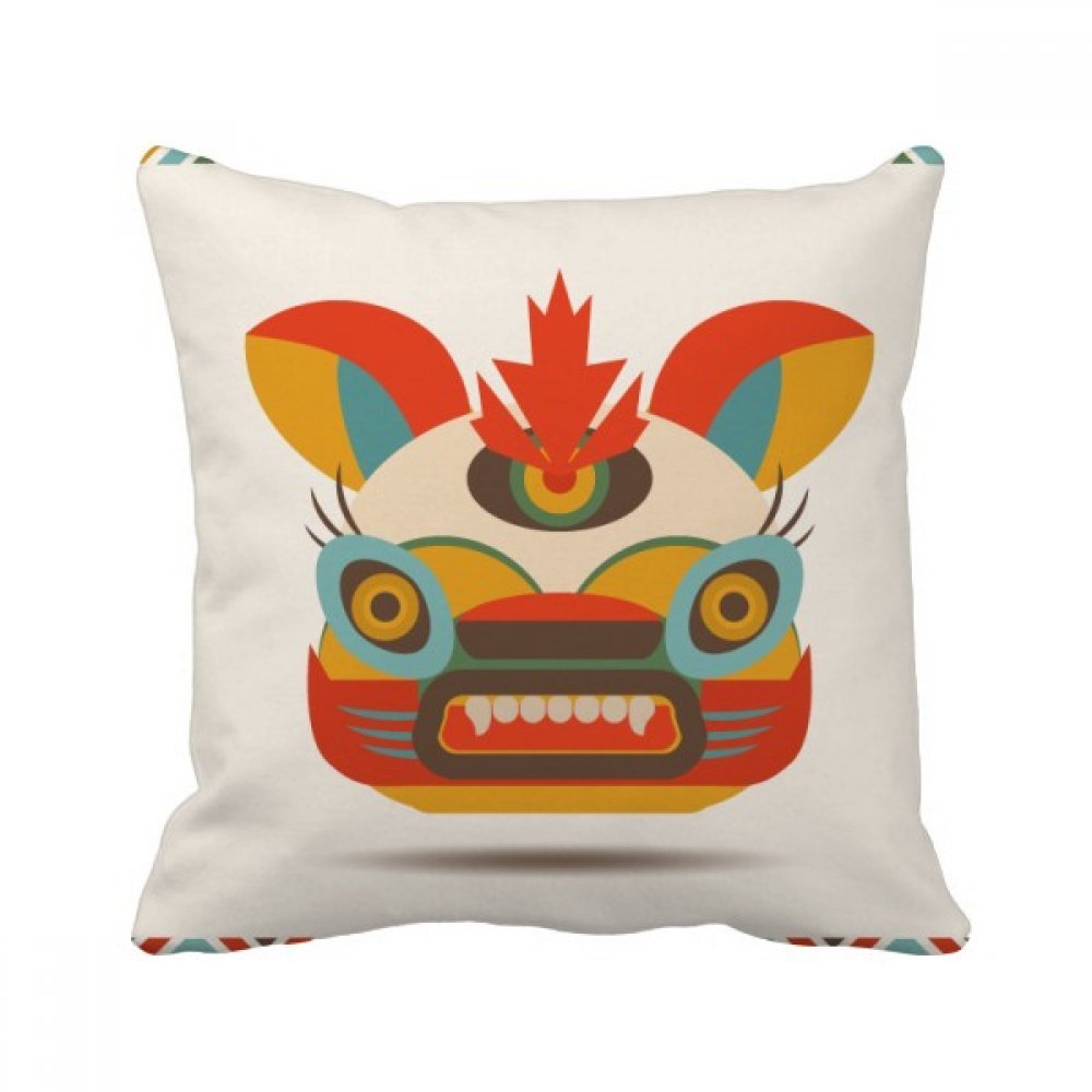 Coussin avec citation trèfle de DIYthinker : oreiller carré multicolore pour déco canapé 40x40cm