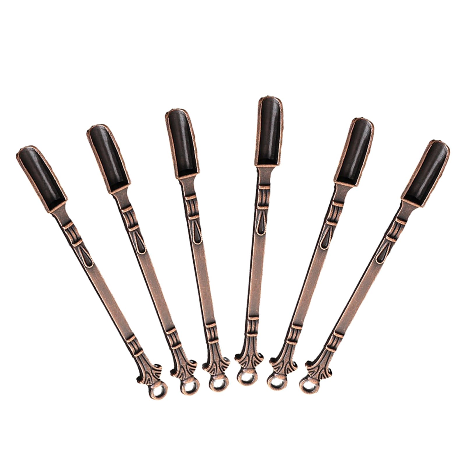 Cafurty 6 Piece Mini Dry Herb Powder Spoons - Micro Spatula Wax Tool Set Small and Lightweight