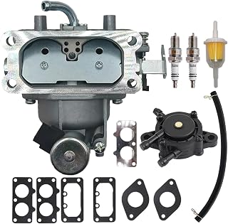 15004-1011 Carburetor Fits for Kawasaki 15004-1025 15004-0930 15004-7082 15004-7051 Fits FX730V-AS28 FX730V-AS29 FX730V-ES00 4 Stroke Engine with Fuel Filter