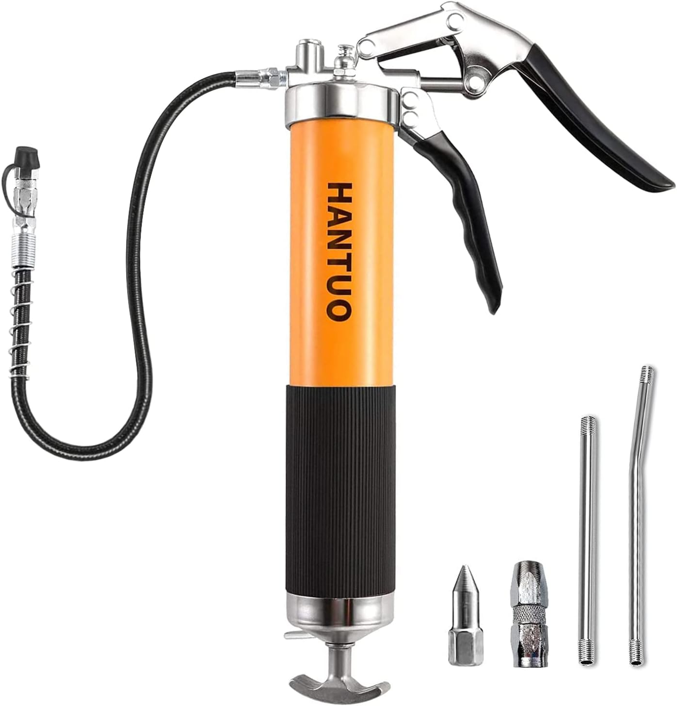 Cevhzoe Grease Gun, 7000 PSI Heavy Pistol Grease Gun Set,14