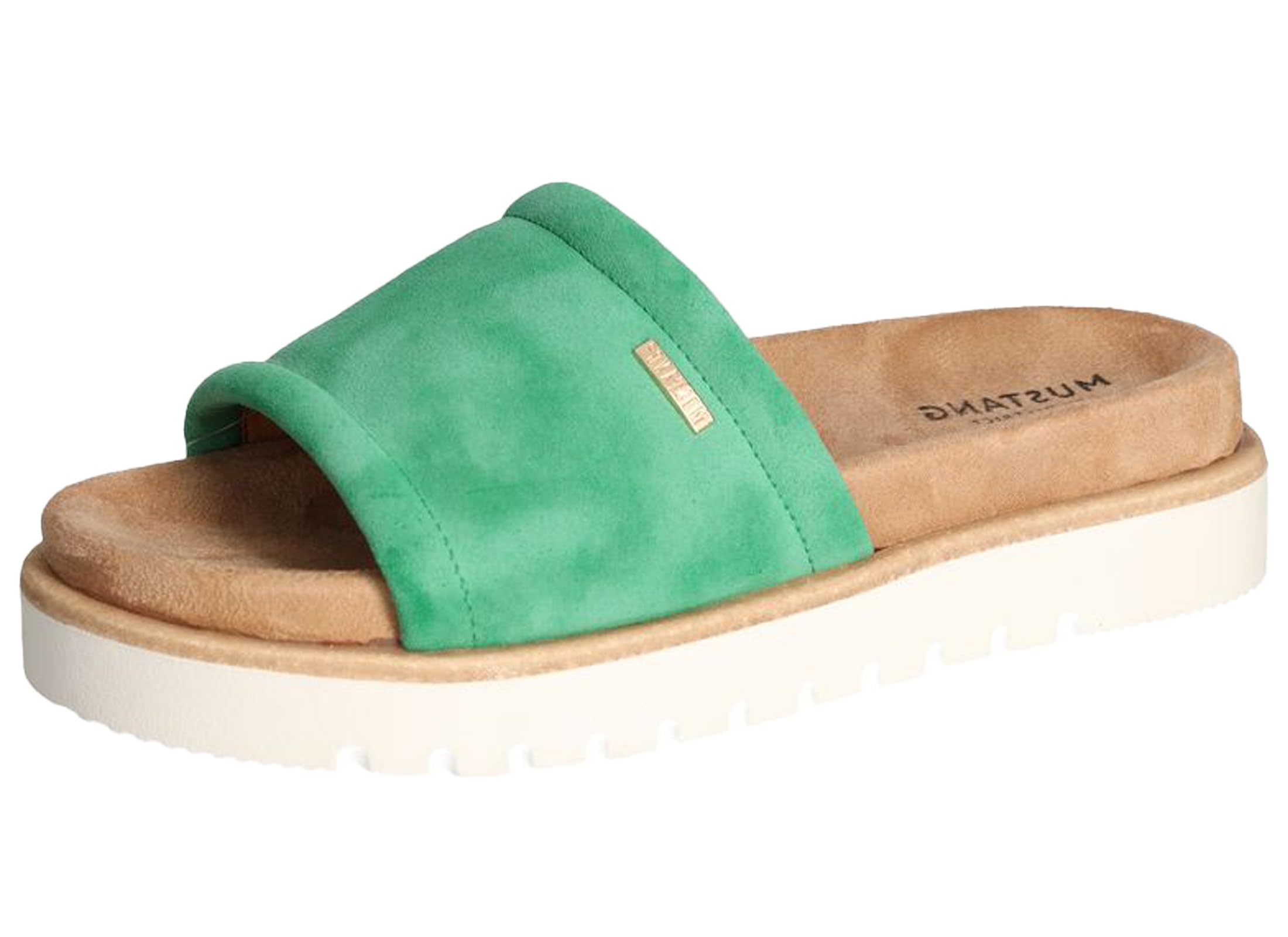 MUSTANG Women's 1461-701 Mules, Green, 8 UK