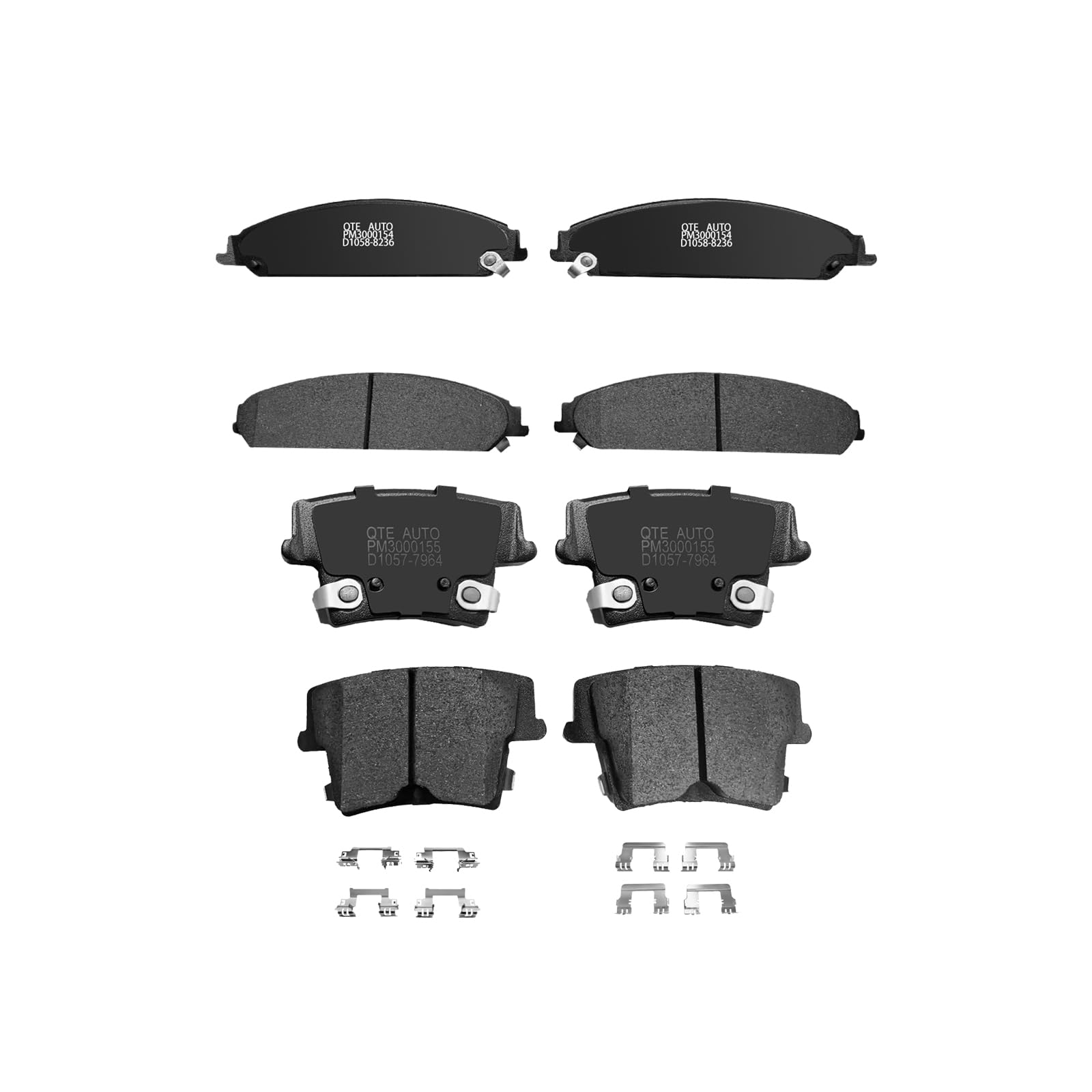 PM Auto Front-Rear Ceramic Brake Pads
