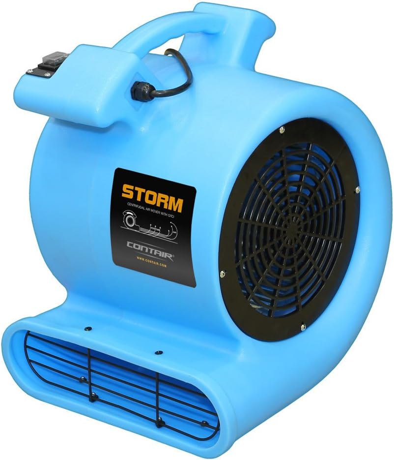 Contair STO2500BL High 2800 CFM Air Mover Carpet Dryer Blower Floor Fan, Blue